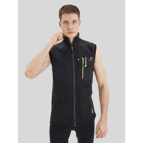 WOOLTRUCK  PRO T-500 Жилет для активного отдыха мужской цвет: Черный с зеленым